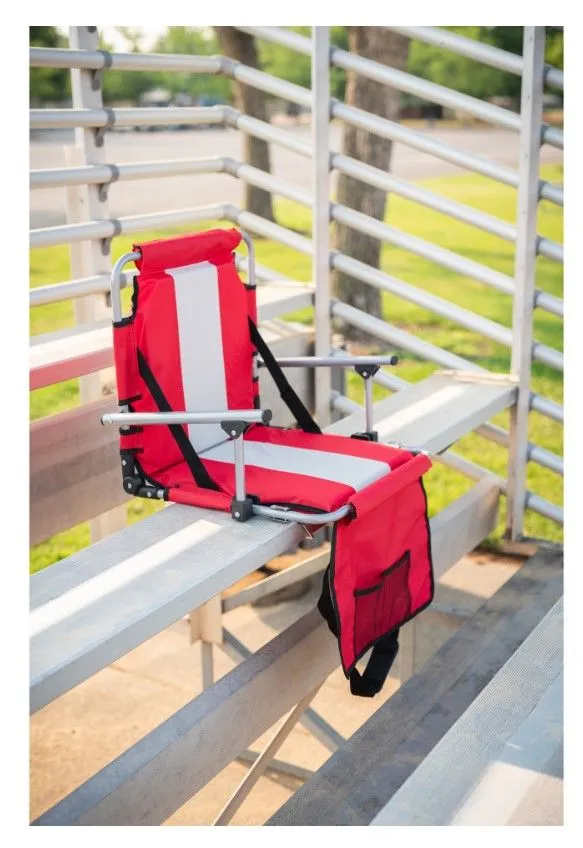 STADIUM SEAT WITH ARMS - RED